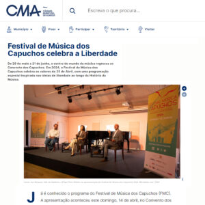 Read more about the article Festival de Música dos Capuchos celebra a Liberdade