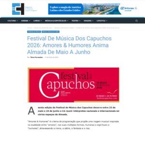 Read more about the article CH Magazine – Festival de Música dos Capuchos 2026