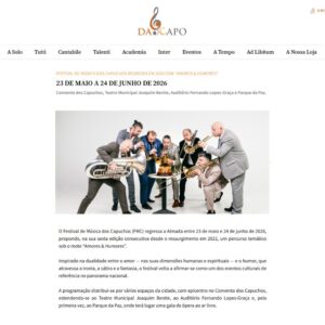 Read more about the article Da Capo – Festival de Música dos Capuchos 2026