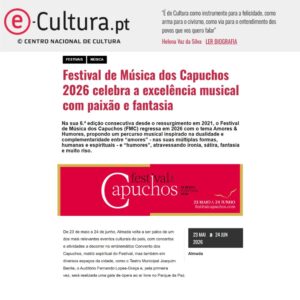 Read more about the article E-Cultura – Festival de Música dos Capuchos 2026
